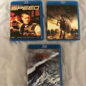 Blu-ray Movie Collection: Speed, Troy, The Perfect Storm